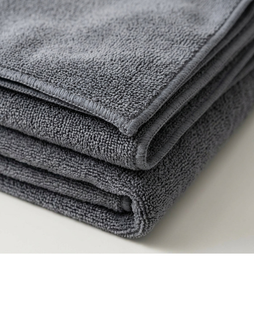 Rovae Microfiber Car Wash Towels Gray 16 x 16 in 6 Pack