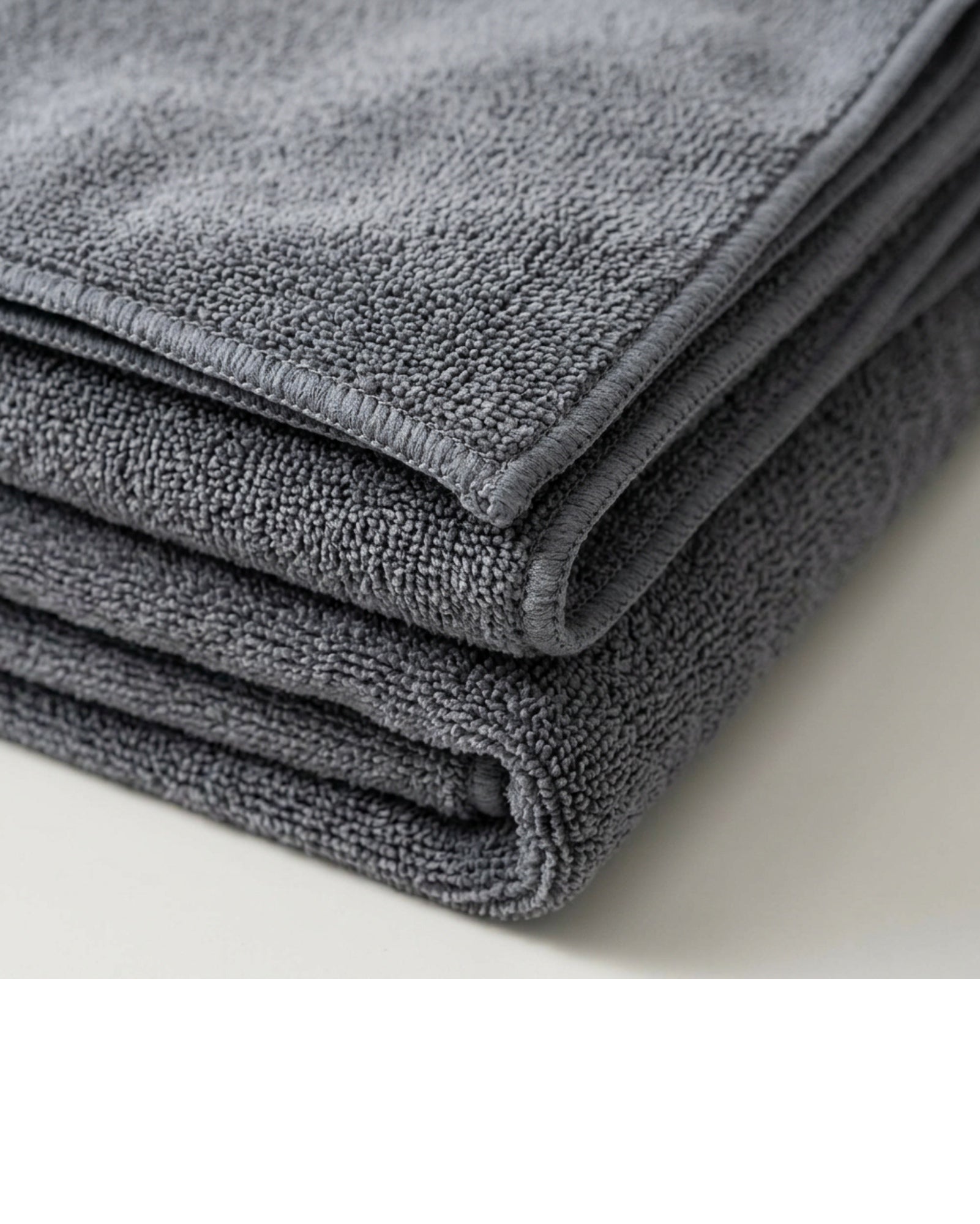Rovae Microfiber Car Wash Towels Gray 16 x 16 in 6 Pack