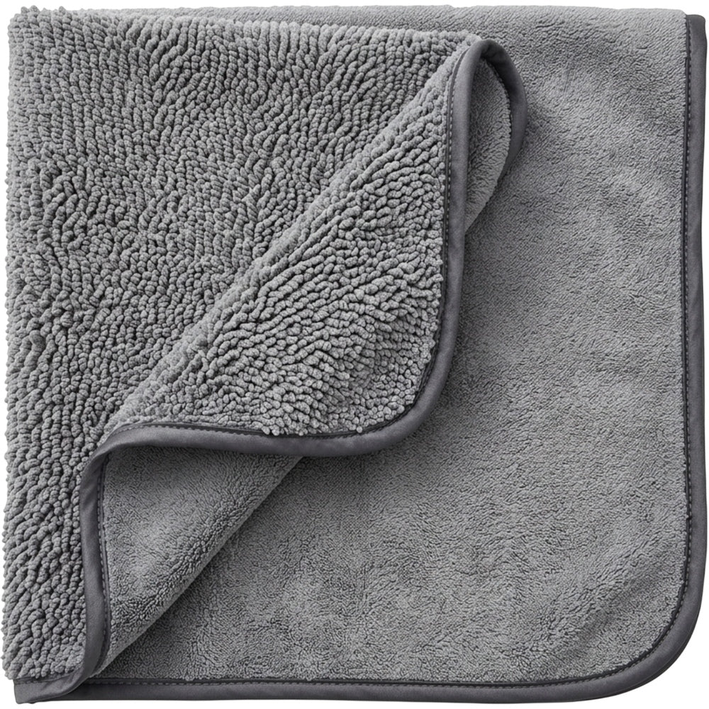Rovae Twisted-Loop Microfiber Car Drying Towel 90 x 60 cm Gray - Product view