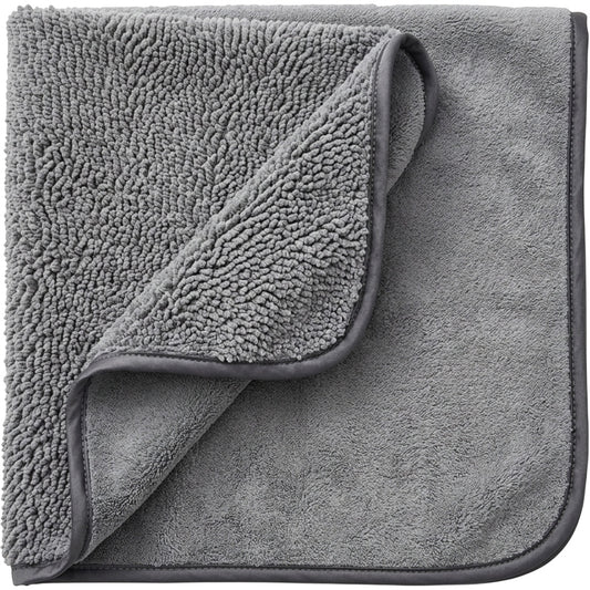 Rovae Twisted-Loop Microfiber Car Drying Towel 90 x 60 cm Gray - Product view