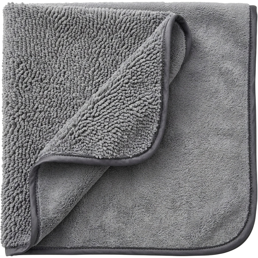 Rovae Twisted-Loop Microfiber Car Drying Towel 90 x 60 cm Gray