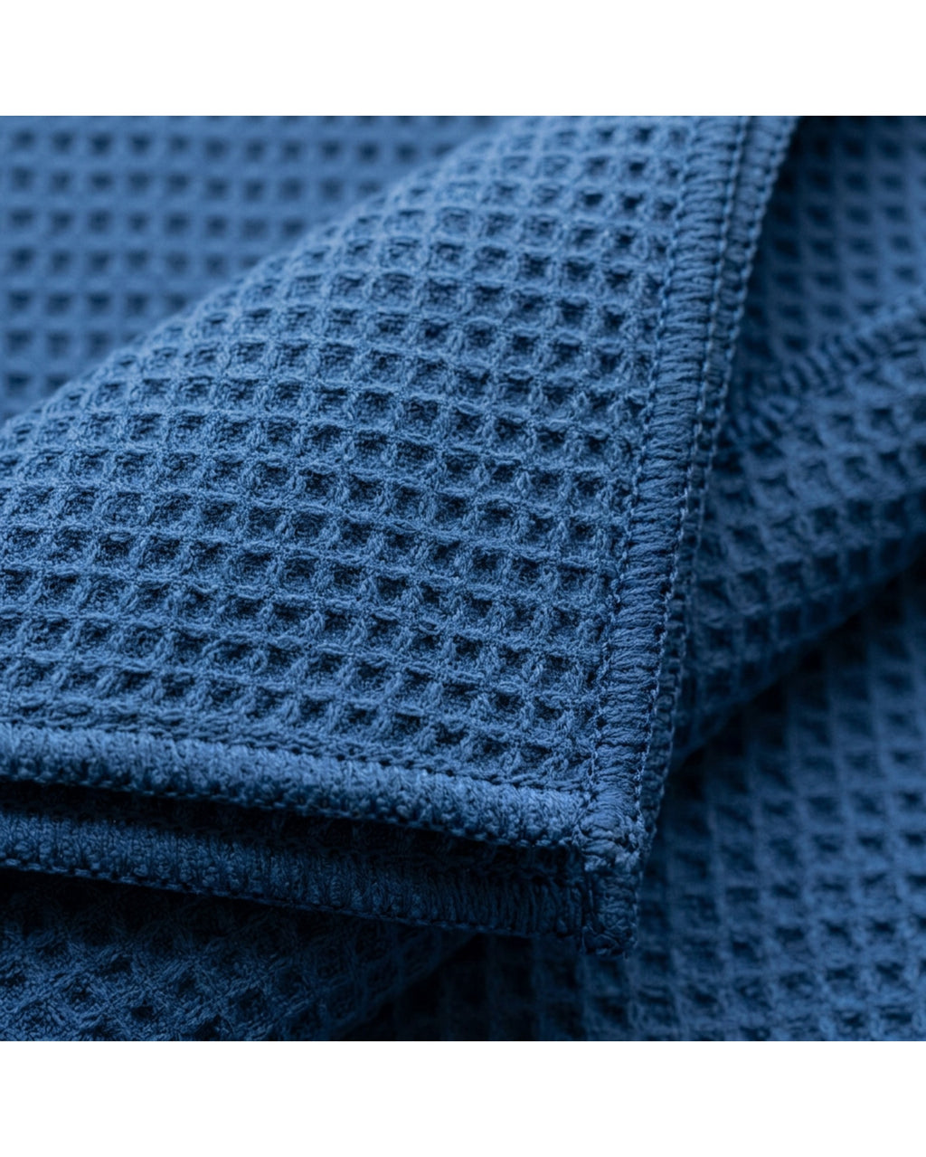 Rovae Waffle Weave Drying Towel Blue 24 x 36 in